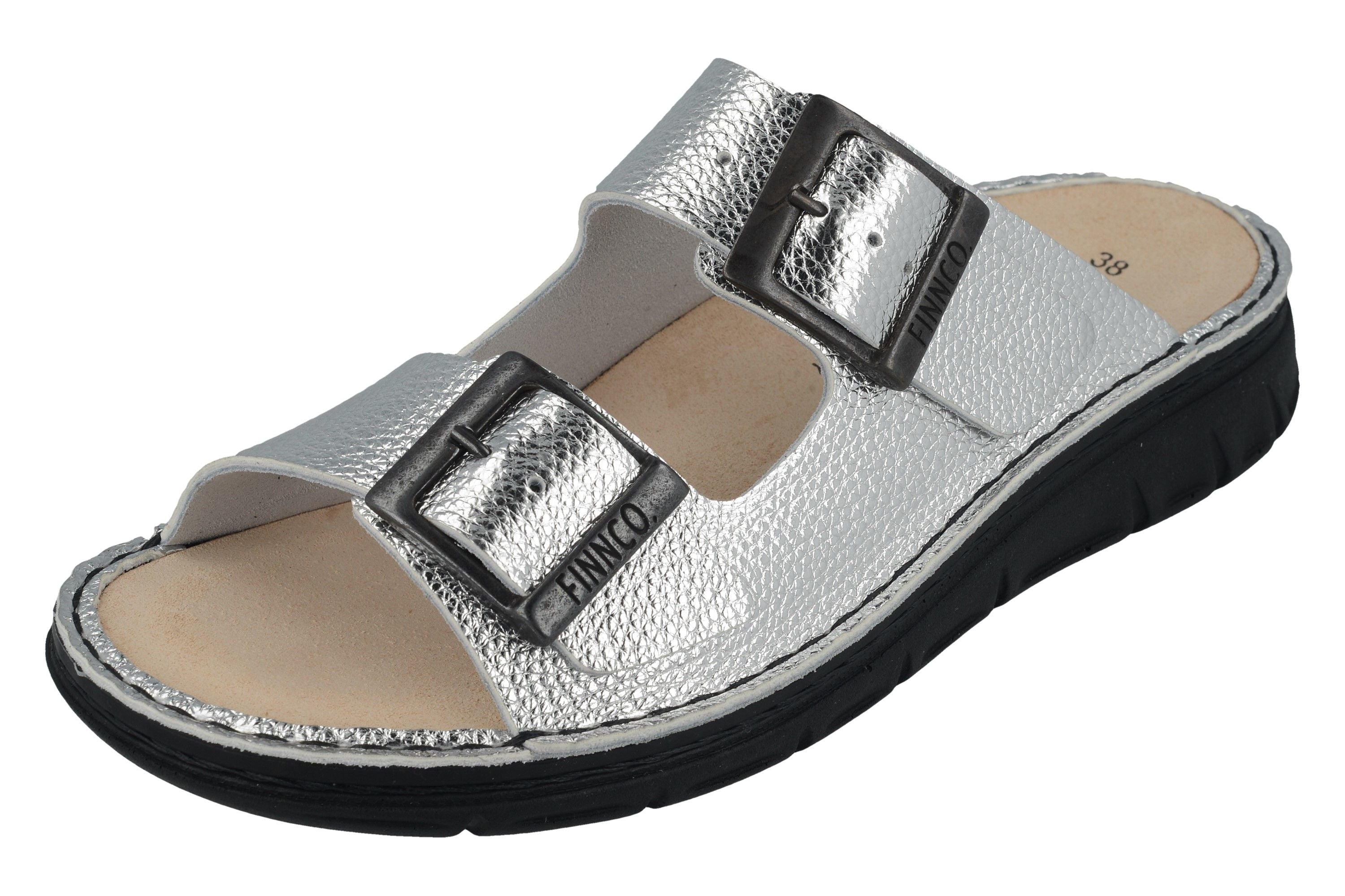 SANDALE FINN COMFORT CAYMAN SOFT ARGENT LUCA