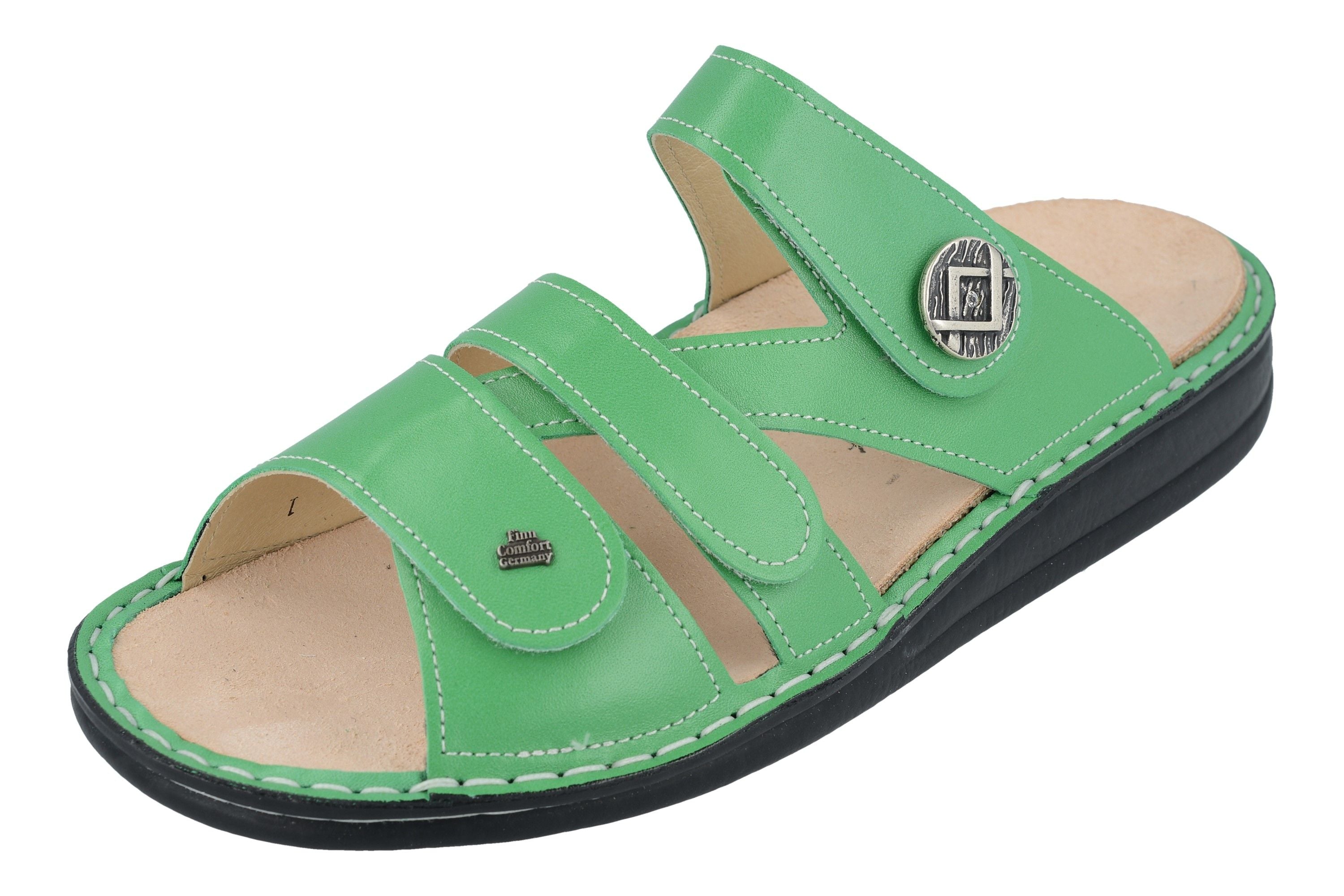 FINN COMFORT AGUEDA SANDAL GREEN NAPPA