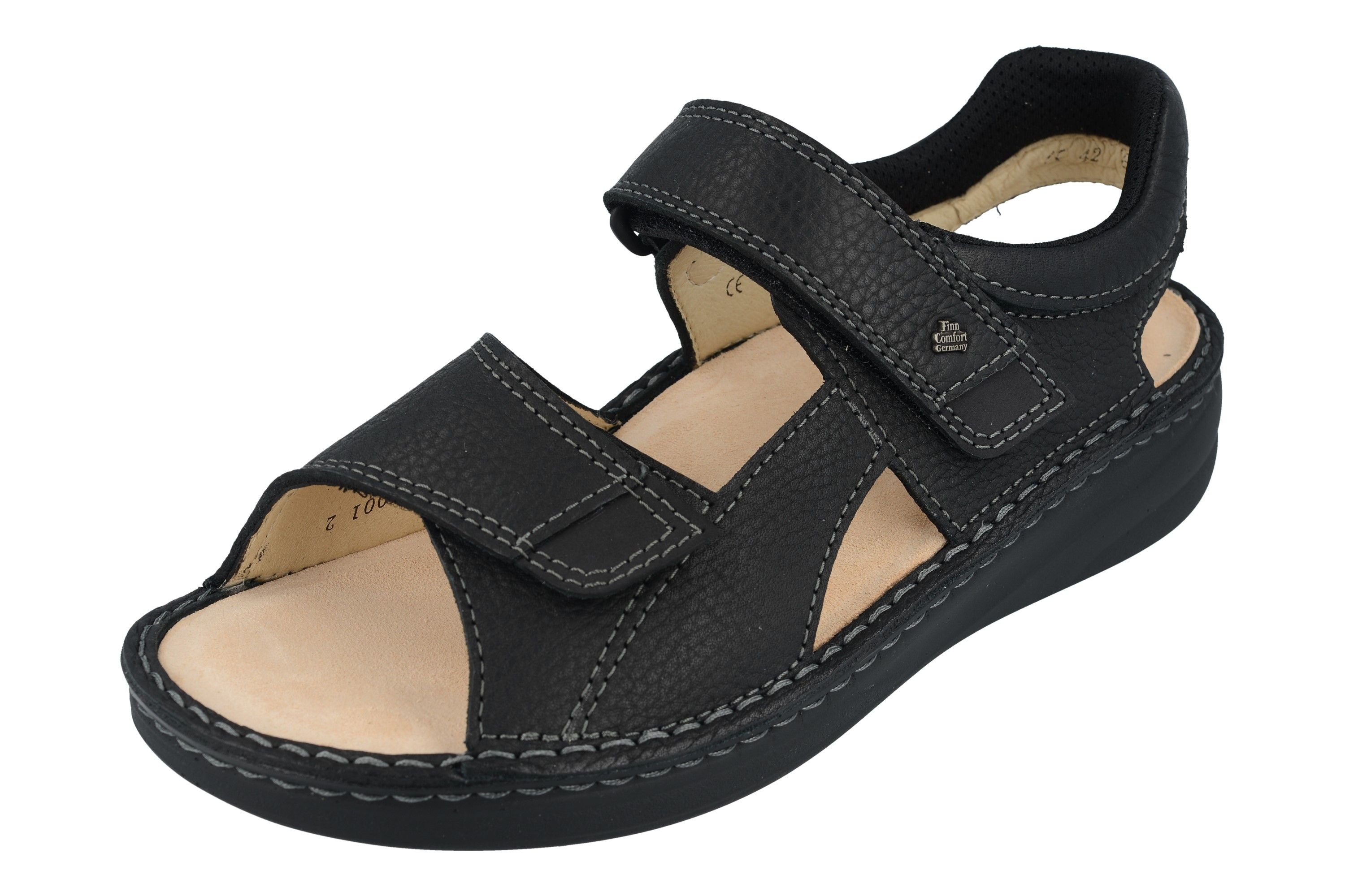 FINN COMFORT SKIATHOS MELLOW SOFT BLACK HILLCREST
