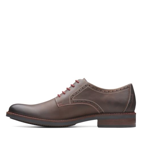 MAXTON CUIR MARRON FONCÉ UNI