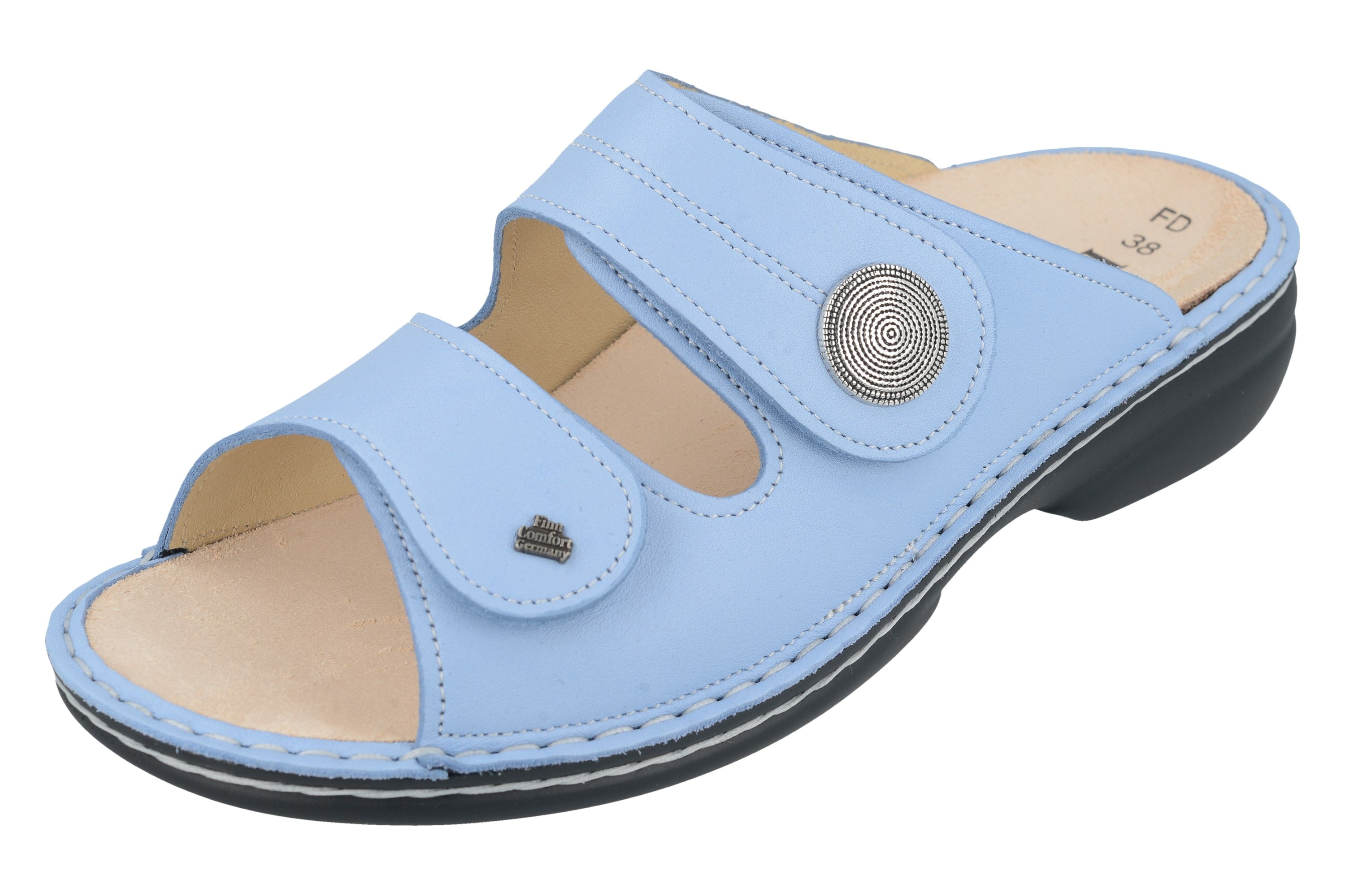 FINN COMFORT SANSIBAR SLIDE BLEU NUBE