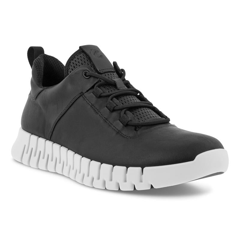 Baskets à lacets ECCO GRUUV M en cuir noir