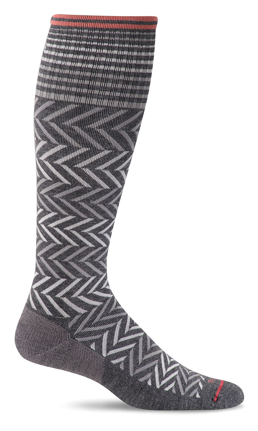 SOCKWELL CHEVRON OTC 15-20 mmHg CHARBON