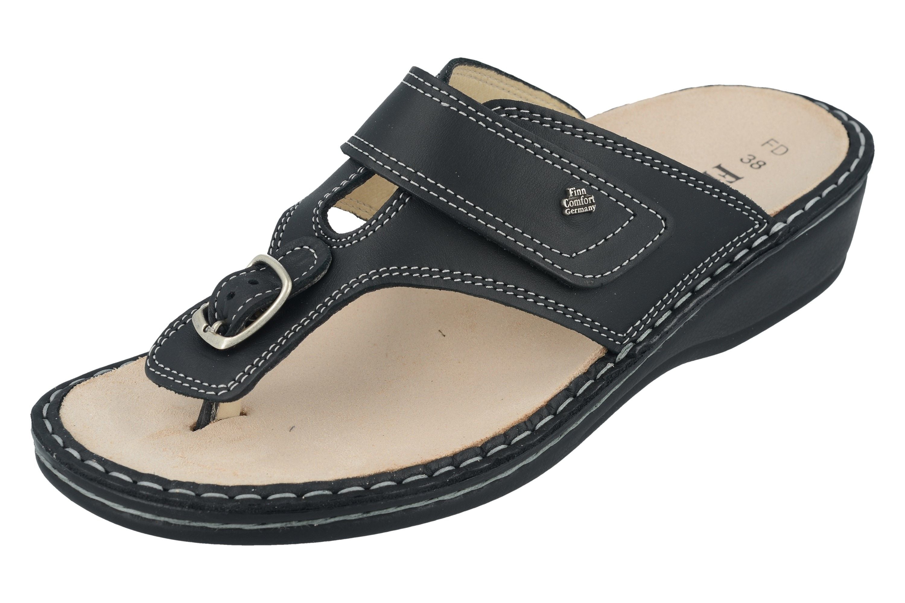 SANDALE THONG FINN COMFORT PHUKET NOIR SIRIO
