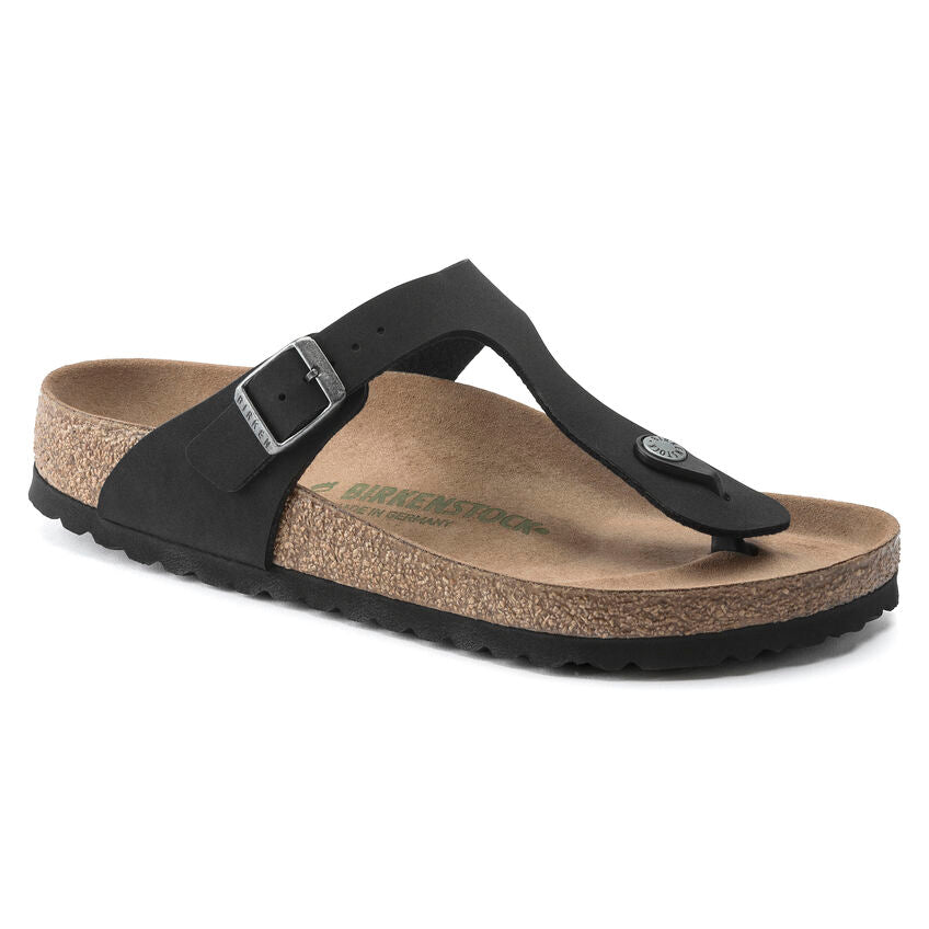BIRKENSTOCK GIZEH BIRKIBUC VEGAN NOIR