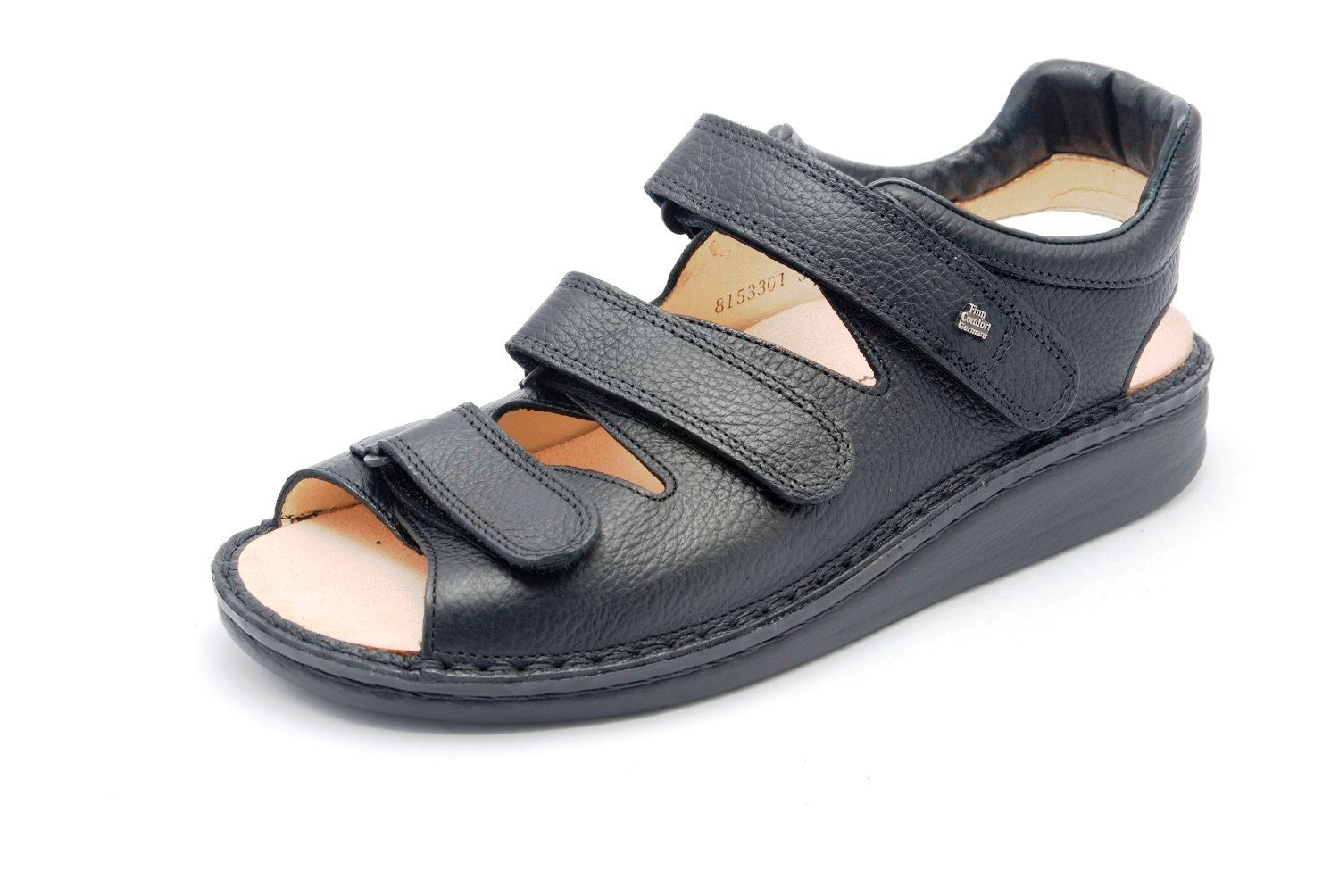 FINN COMFORT TUNIS SANDAL BLACK BISON