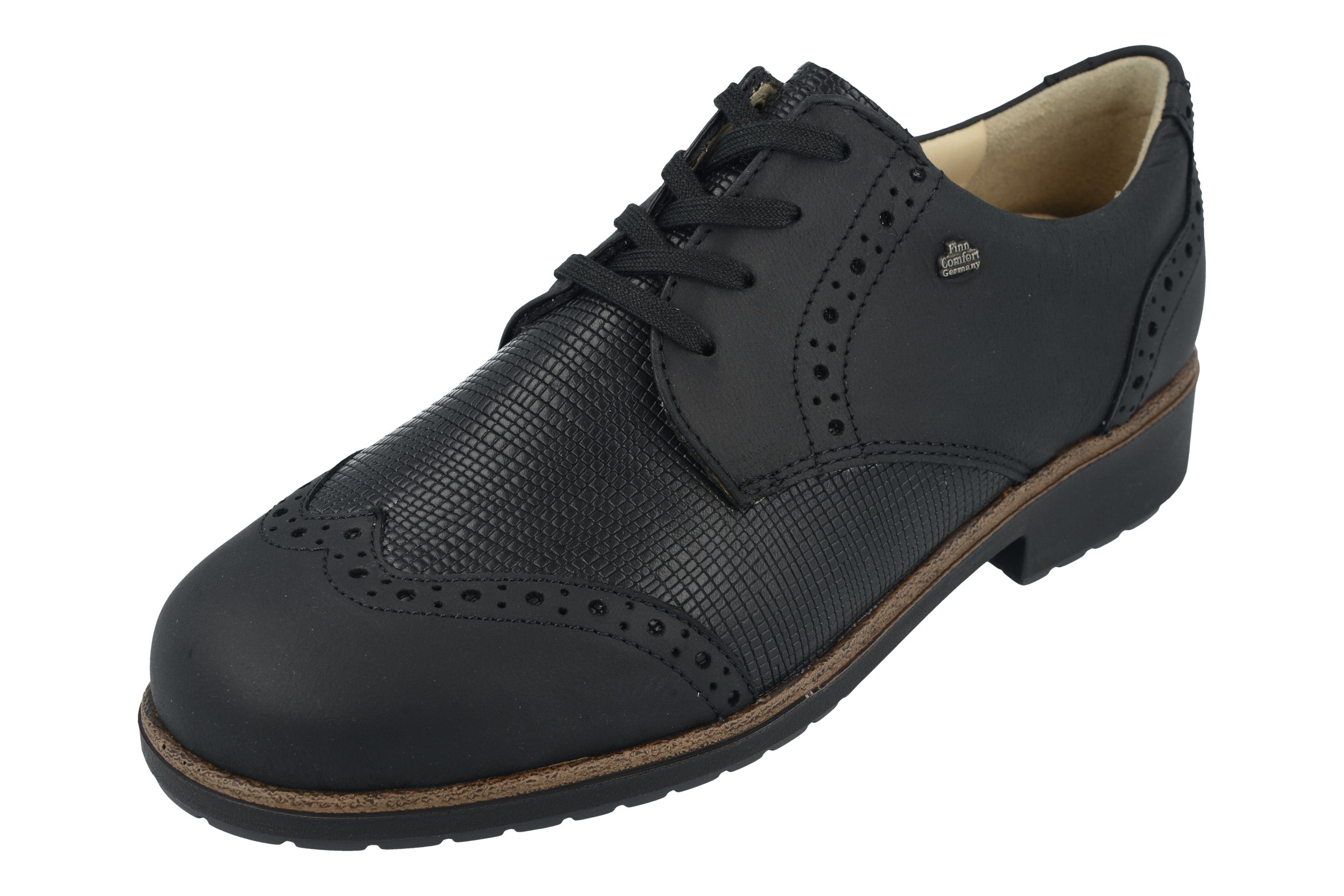 CHAUSSURES FINN COMFORT ASIAGO À LACETS NOIRES SIRIO-HOLLY