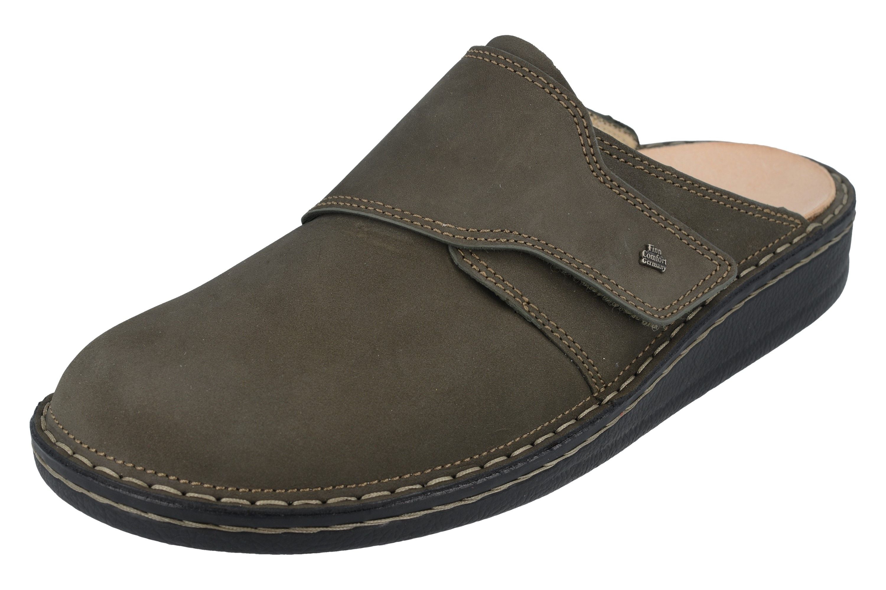 FINN COMFORT AMALFI CLOG MUD NUBUCK