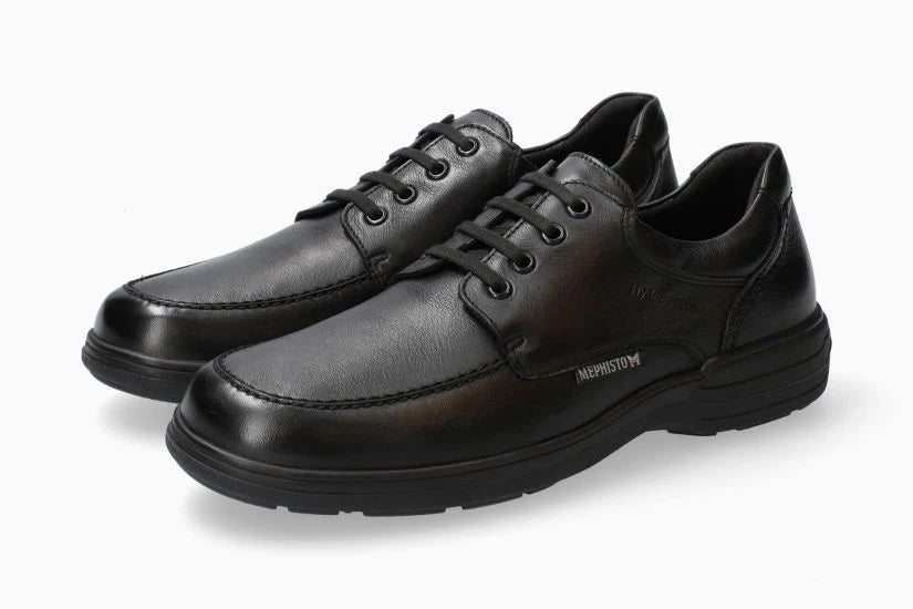 Mephisto Douk Lace Up Men's Shoe Black Leather