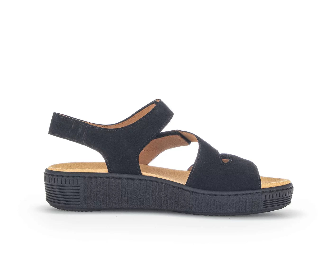 GABOR  BACK STRAP 43-600-17 SOFT BLACK NUBUCK