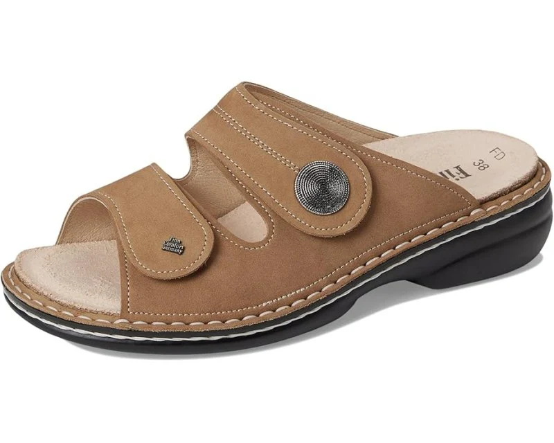 FINN COMFORT SANSIBAR SLIDE NUBUCK BRUN