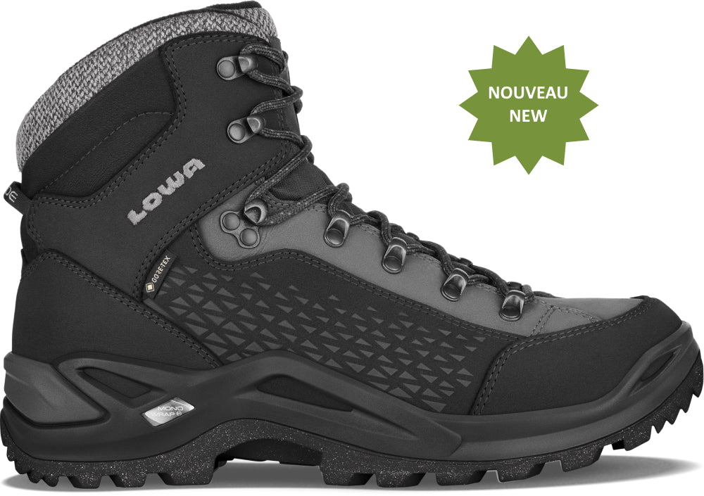 LOWA RENEGADE WARM GTX MID HOMME NOIR/GRIS