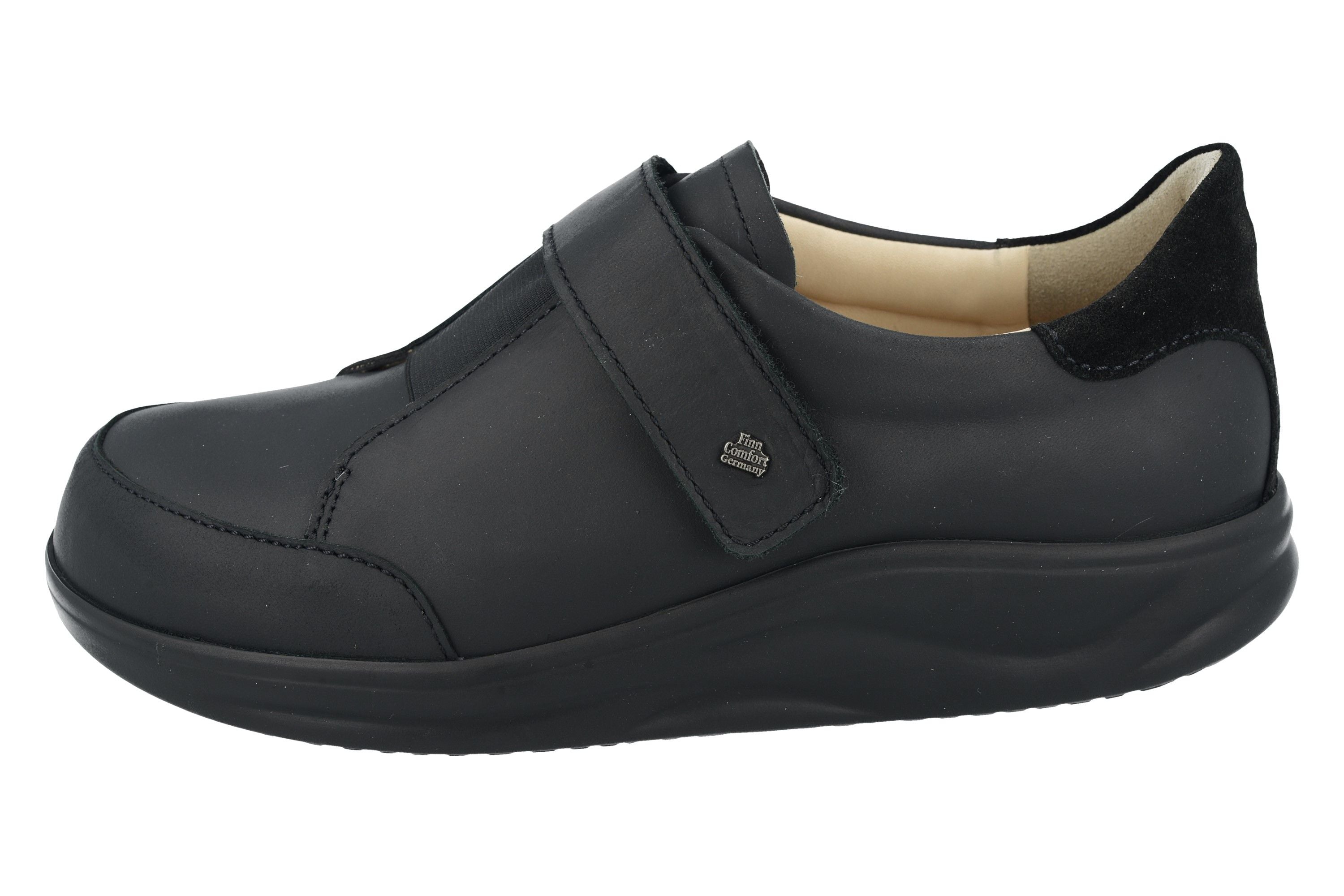 FINN COMFORT SUZUKA VELCRO NOIR SIRIO/VELOURS