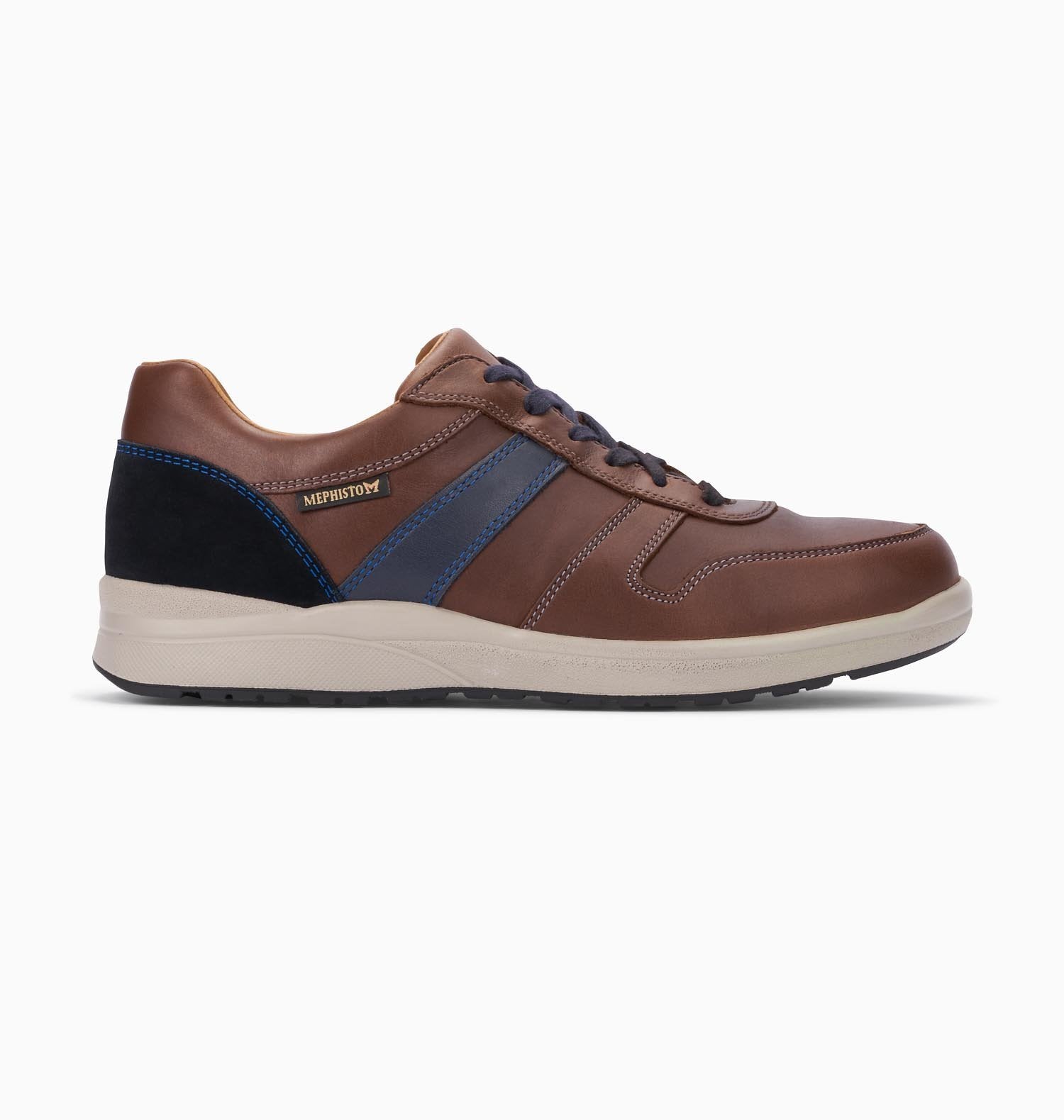 CHAUSSURES HOMME MEPHISTO VITO À LACETS EN CUIR CHÂTAIGNE