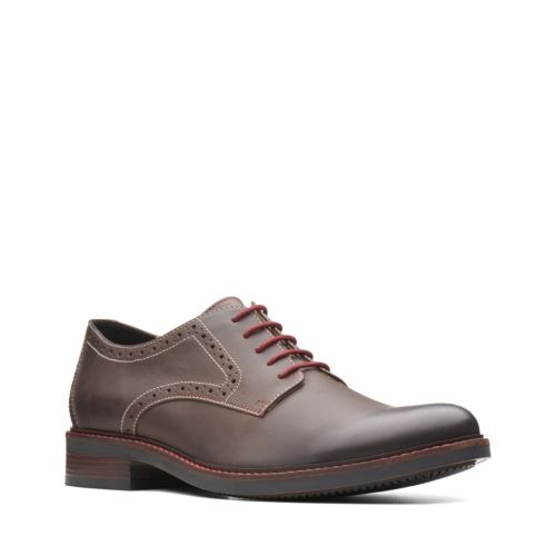 MAXTON CUIR MARRON FONCÉ UNI