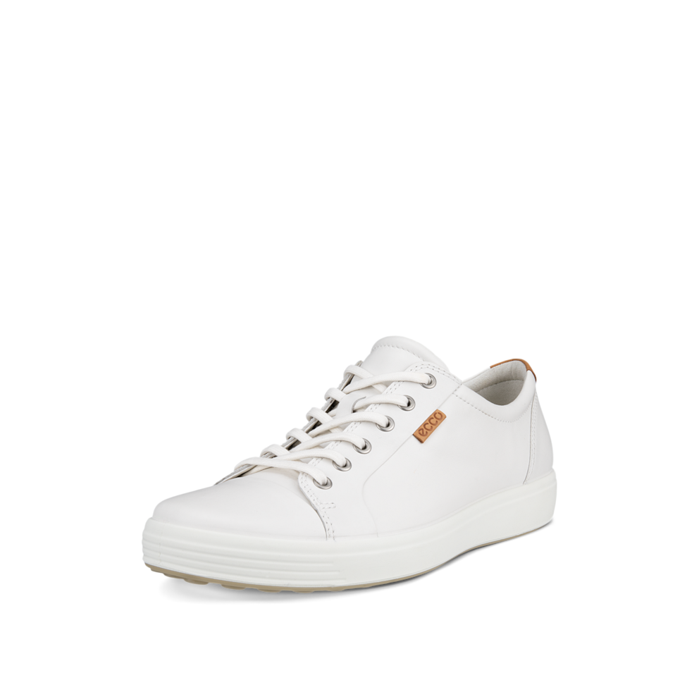 Baskets à lacets ECCO SOFT 7 M en cuir blanc