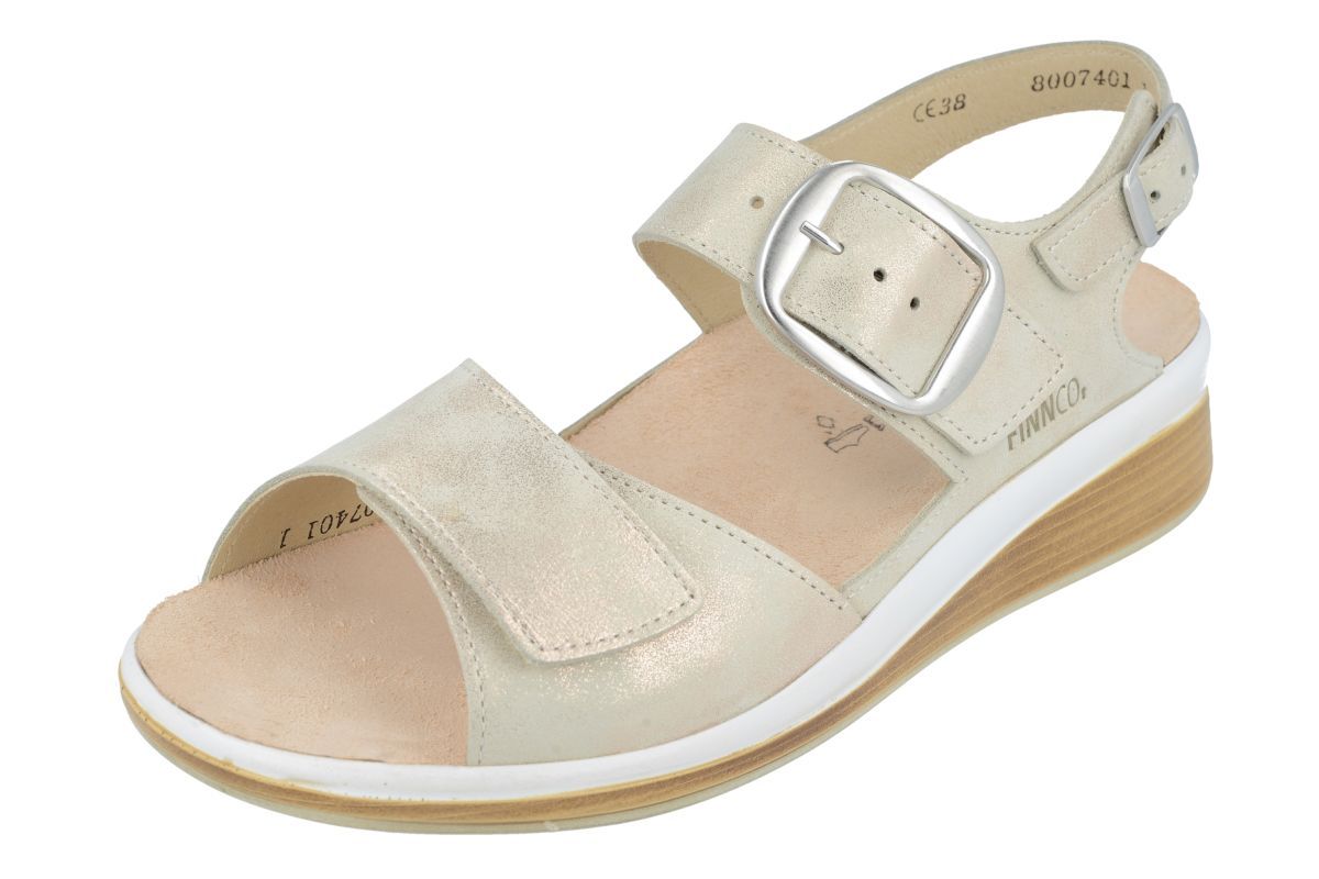 SANDALE FINN COMFORT SURINAM BOUCLE CHAMPAGNE