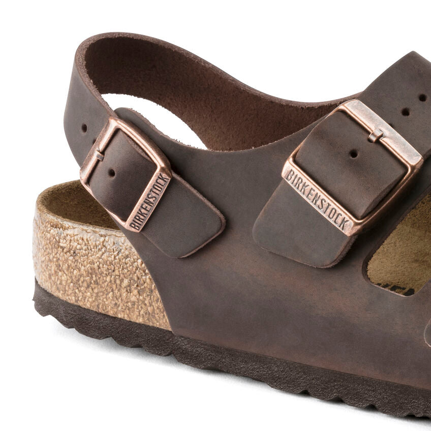BIRKENSTOCK MILANO NU HABANA CUIR HUILÉ