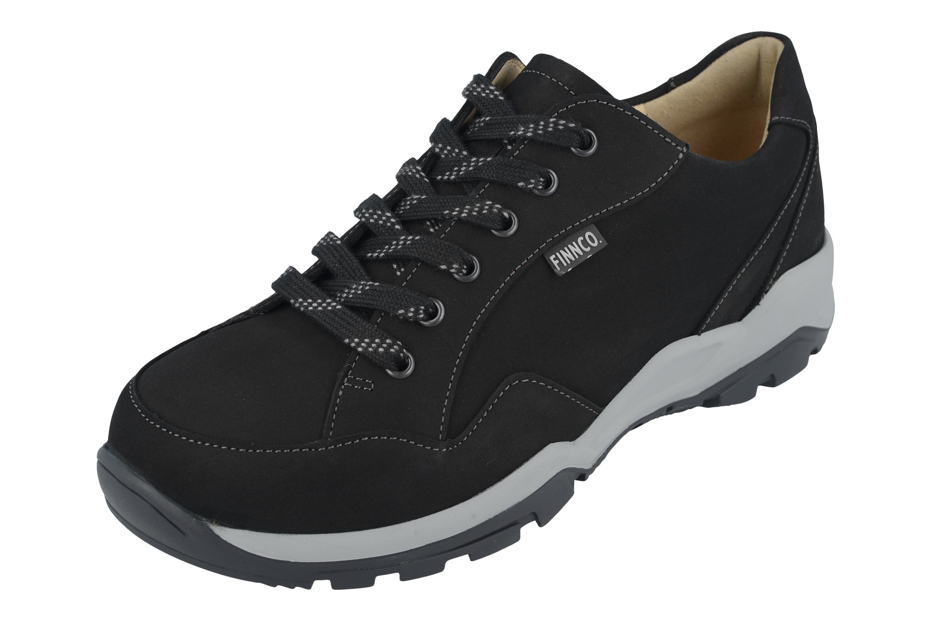 BASKETS FINN COMFORT TESSIN À LACETS NOIRES ALPIN