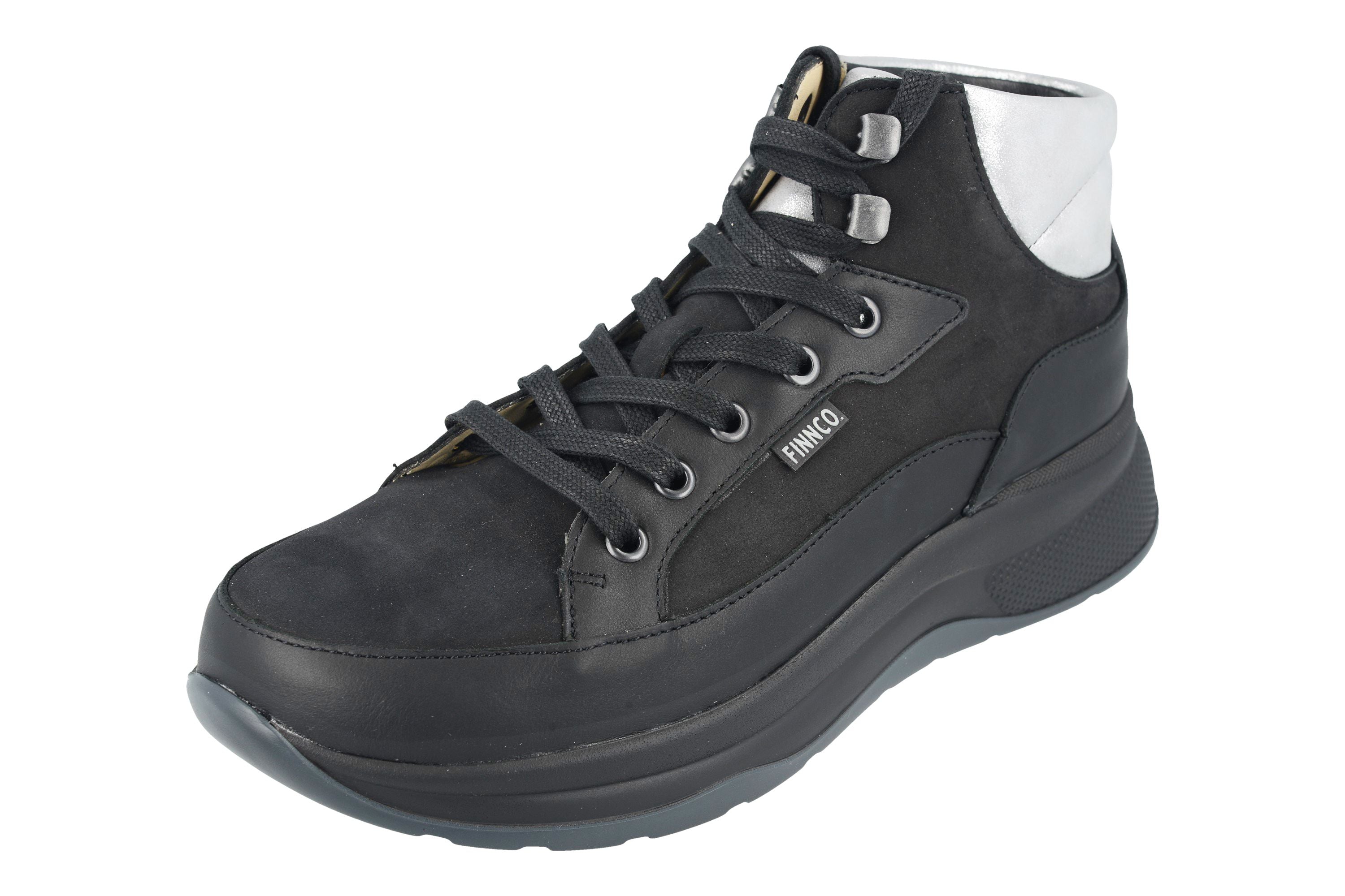BOTTES FINN COMFORT DAYTONA NOIR/ARGENTO NAPPA