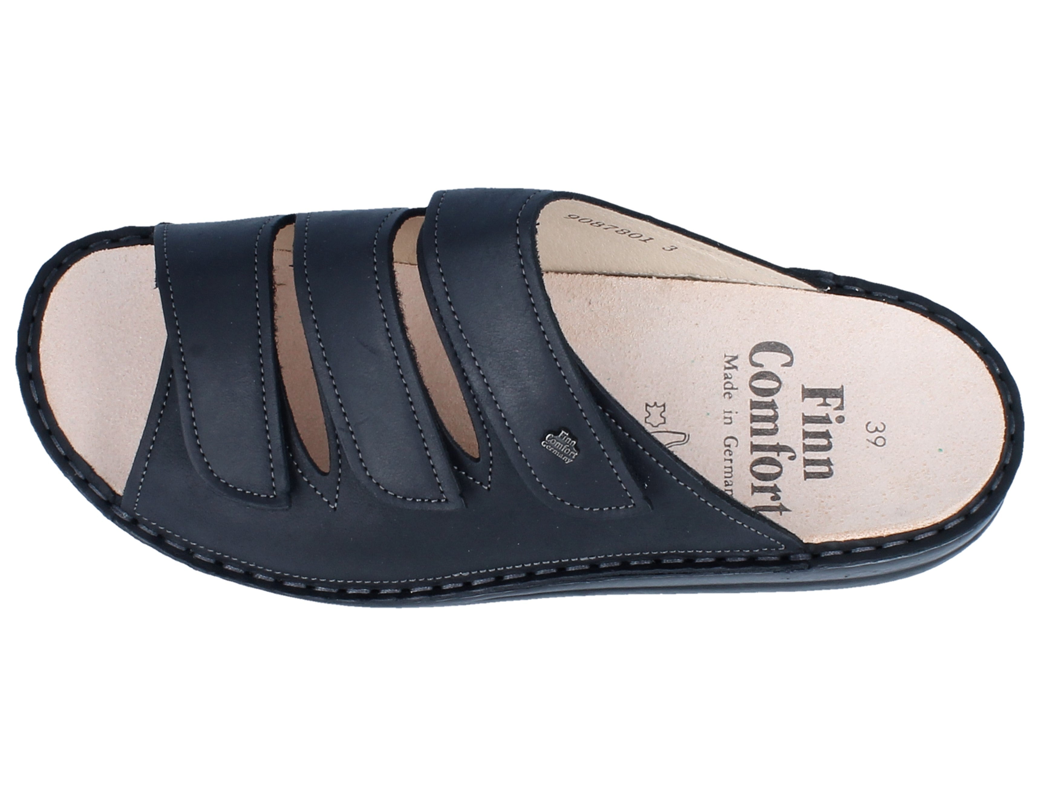 FINN COMFORT Korfu Sandals | Black Nuri | Finn Comfort Canada