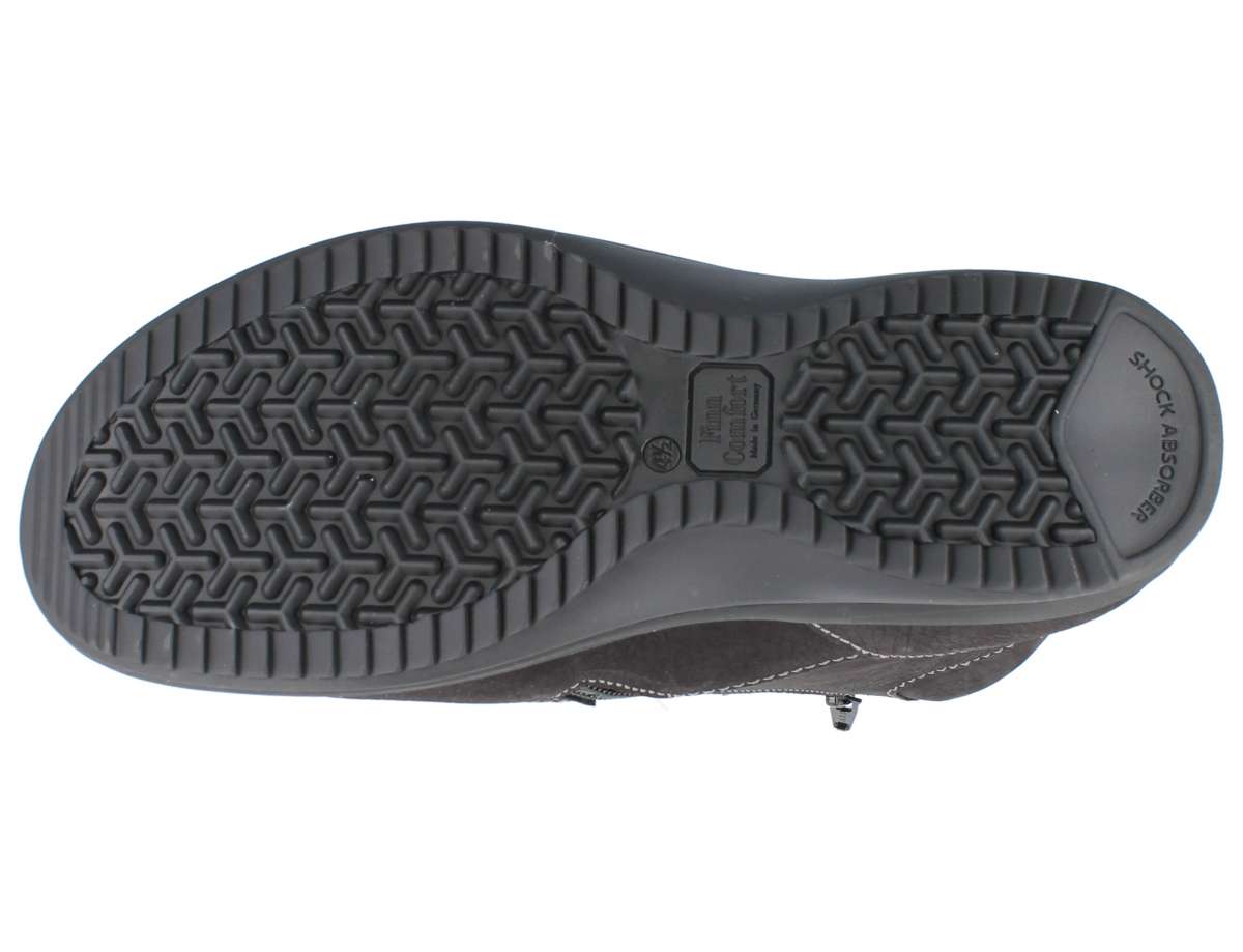 FINN COMFORT PARSENN NUBUCK NOIR RONA DOUBLÉE DE LAINE