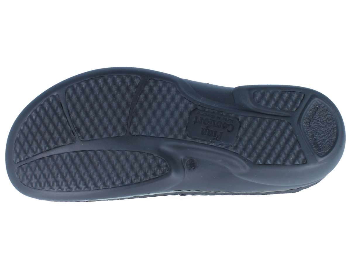 FINN COMFORT STANFORD CLOG BLACK NAPPA