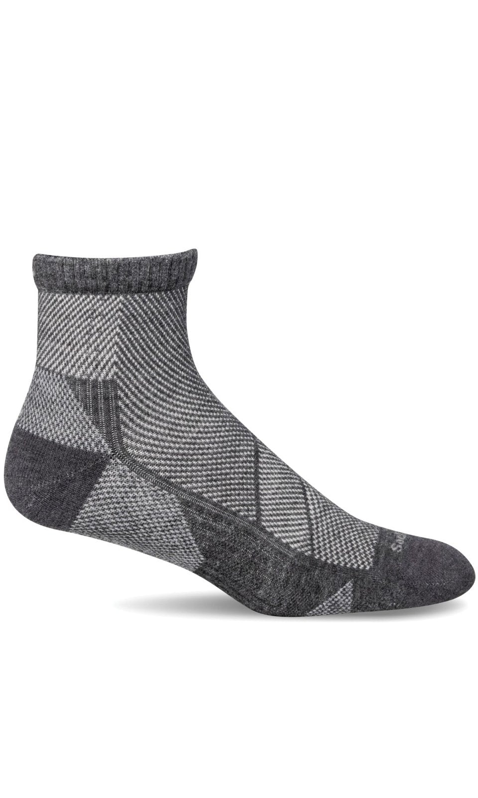 SOCKWELL ELEVATE QUARTER CHARBON