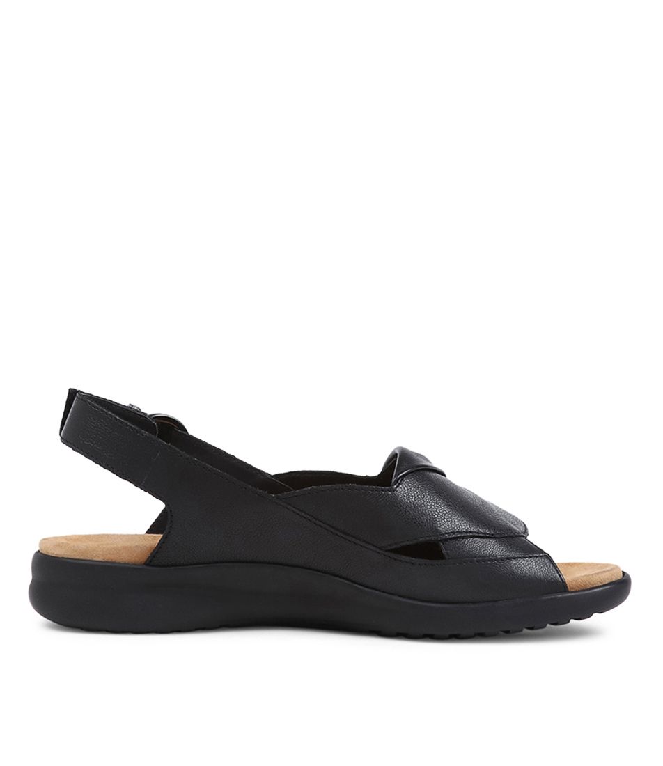 SANDALE ZIERA BARI CUIR NOIR