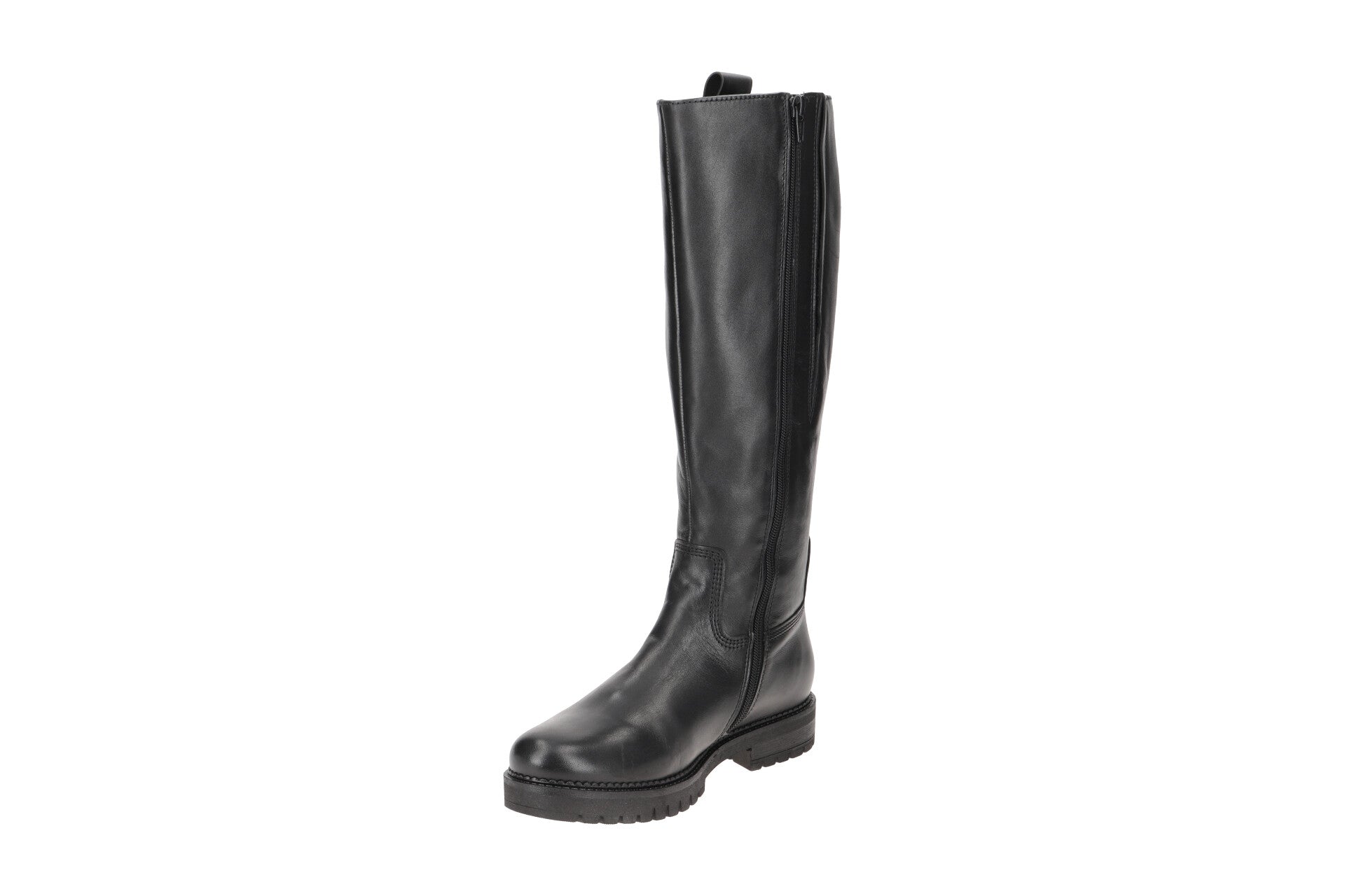 GABOR TALL BOOT WIDE CHUNKY SOLE 32-727.57 BLACK