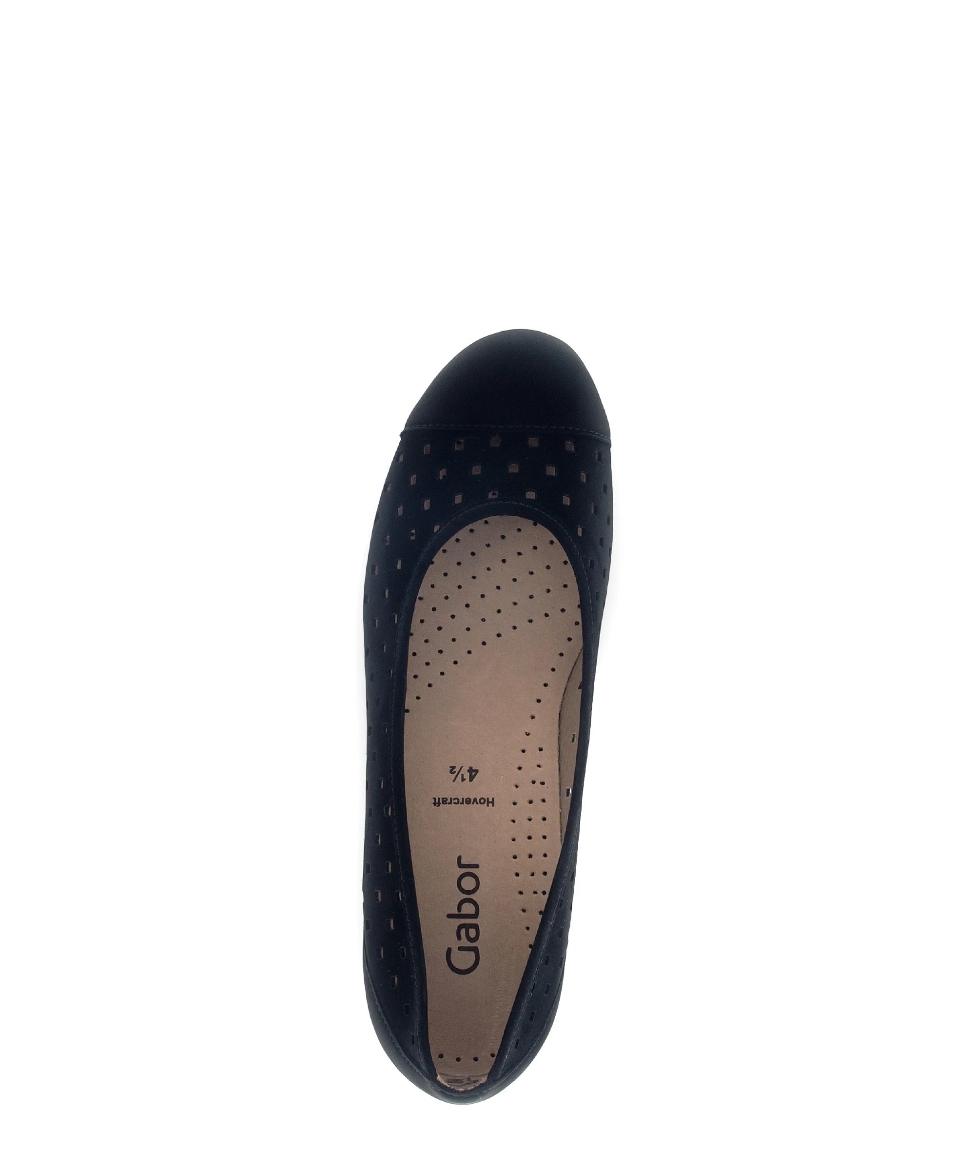 GABOR BALLET PERF 64 169 17 NUBUCK SOUPLE NOIR