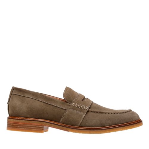 CLARKDALE FLOW OLIVE SUEDE