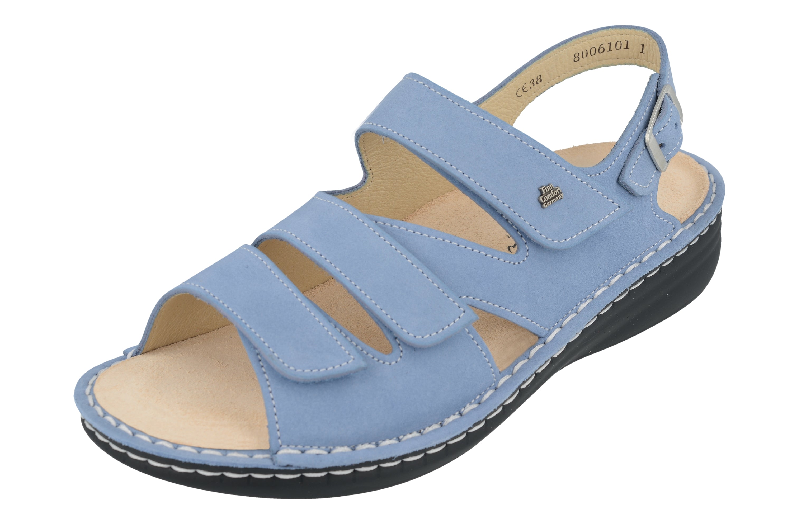 FINN COMFORT PRAIA MELLOW SOFT BLEU NUBUCK