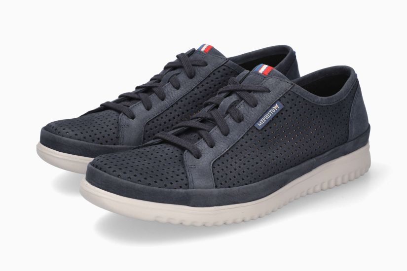 MEPHISTO TOM PERF MEN LACE UP NAVY