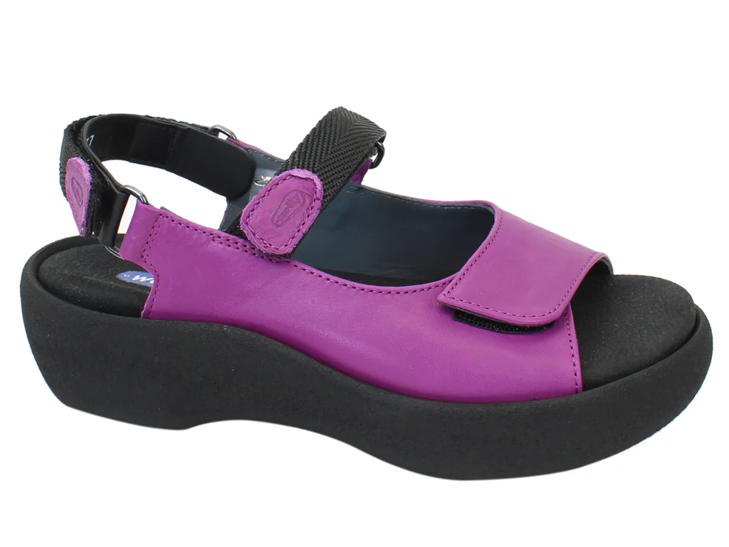 SANDALE WOLKY BIJOU CUIR BOUGAINVILLE