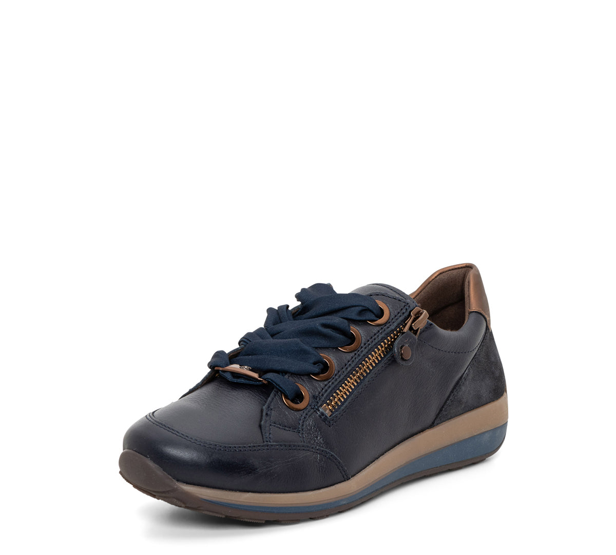 CHAUSSURES ARA OLLIE BLEU MARINE NOIX CUIR/DAIM
