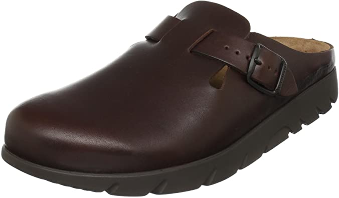 MEPHISTO ZAVERIO FIT CLOG CHESNUT LEATHER