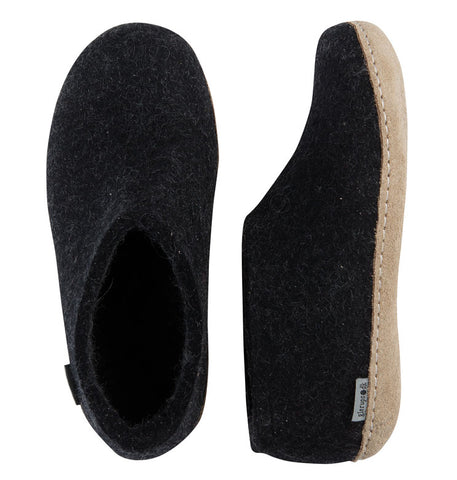 CHAUSSURES GLERUPS EN CUIR ANTHRACITE