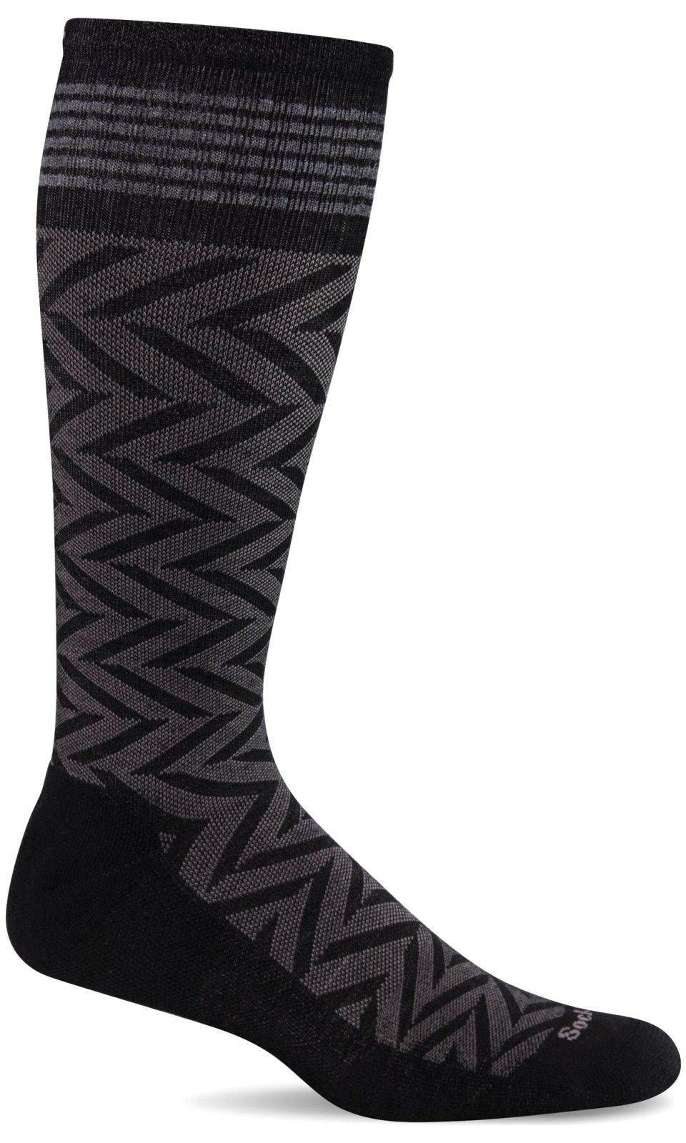 SOCKWELL CHEVALRY 20-30 mmHg OTC NOIR