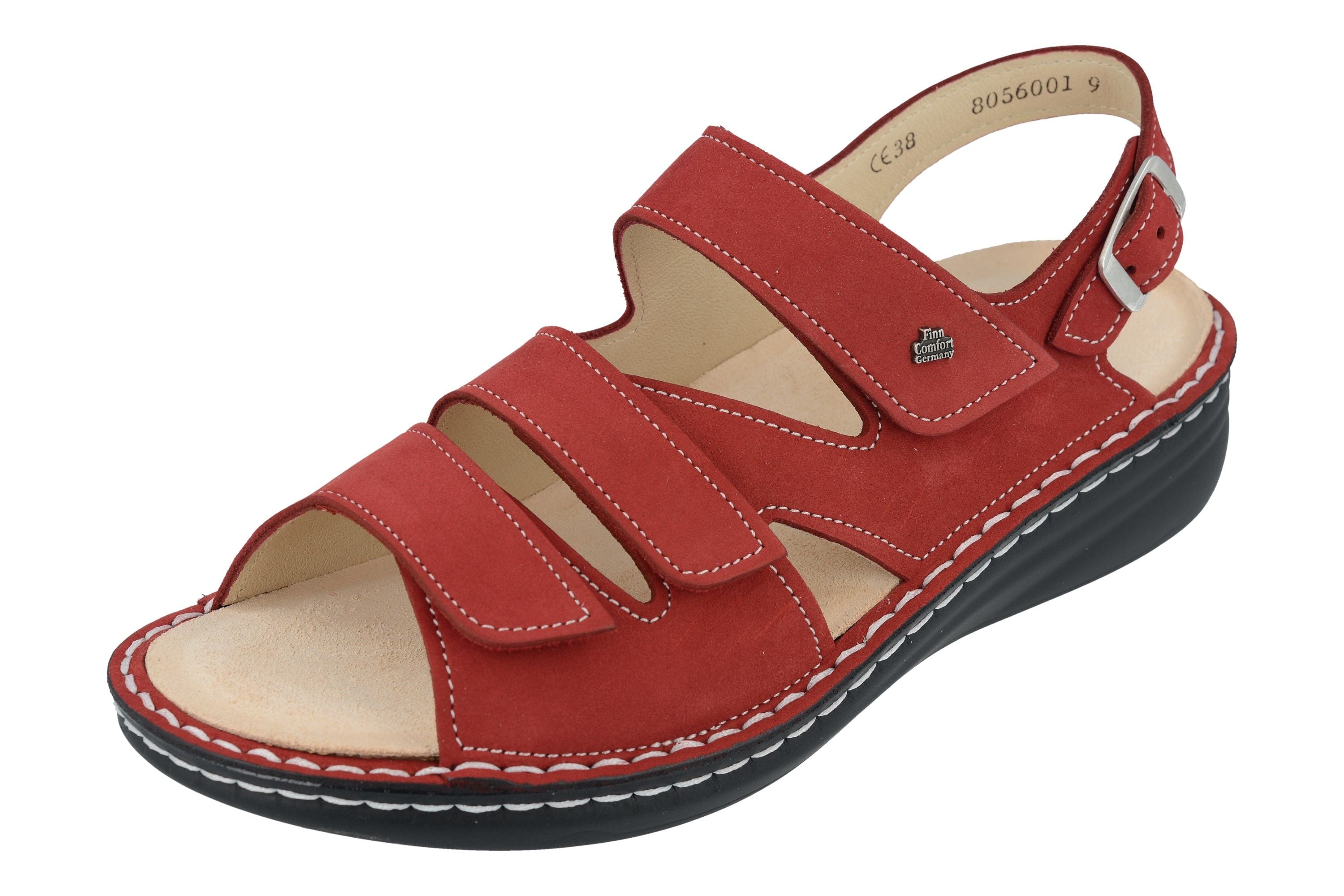 FINN COMFORT PRAIA NUBUCK DOUX ET DOUX AU PIMENT
