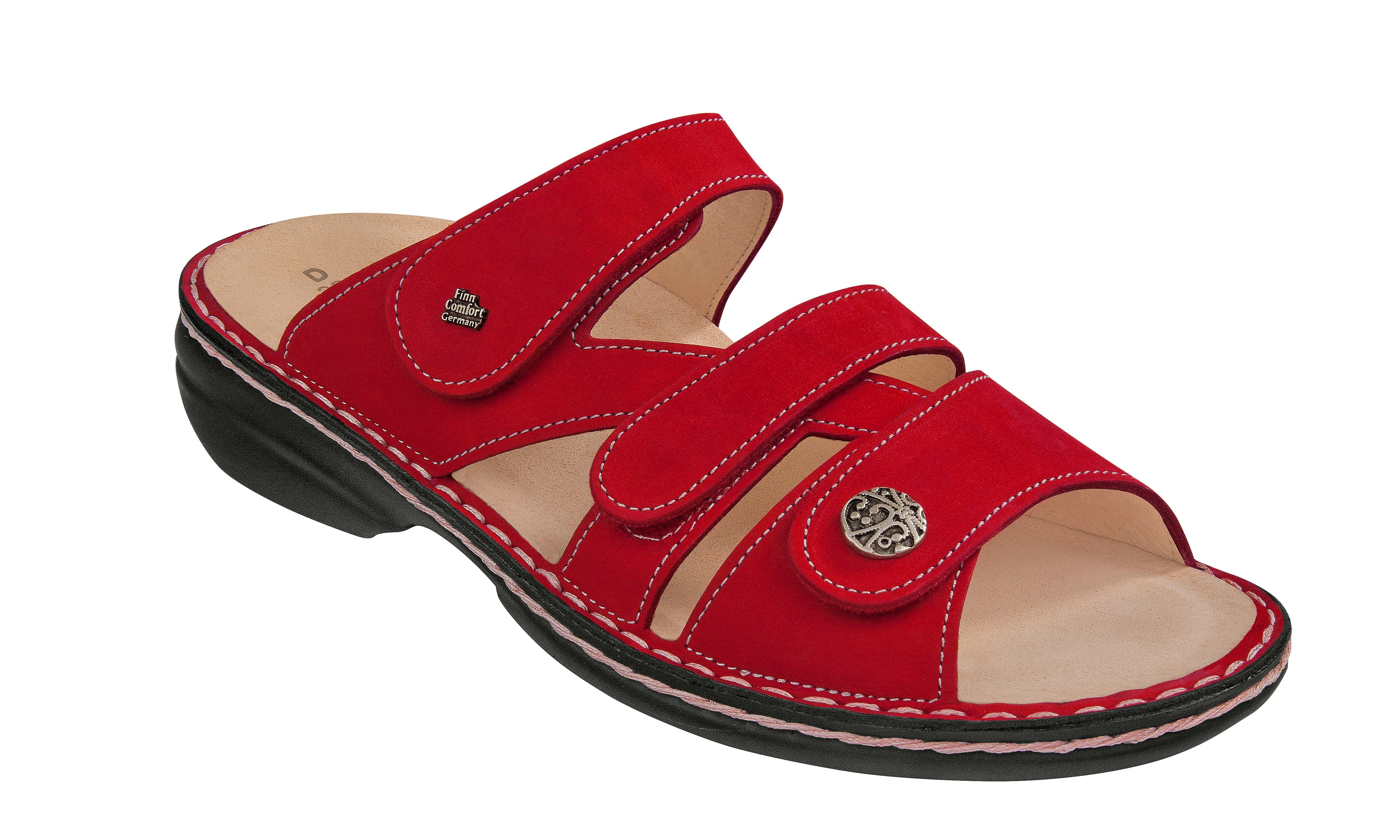 FINN COMFORT VENTURA SOFT MONZA NUBUCK ROUGE