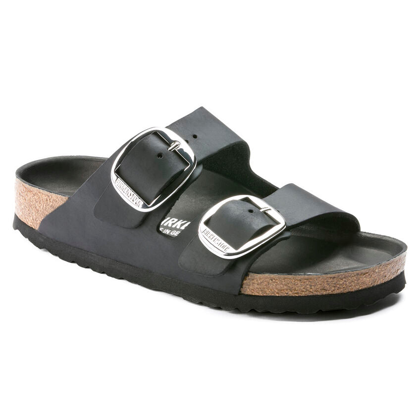 BIRKENSTOCK ARIZONA BIG BUCKLE NOIR HUILÉ