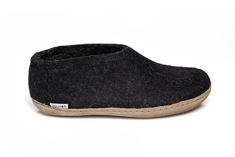 CHAUSSURES GLERUPS EN CUIR ANTHRACITE