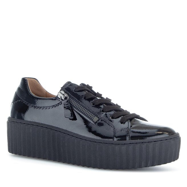 GABOR SNEAKER ZIP 33.200.97 BLACK PATENT