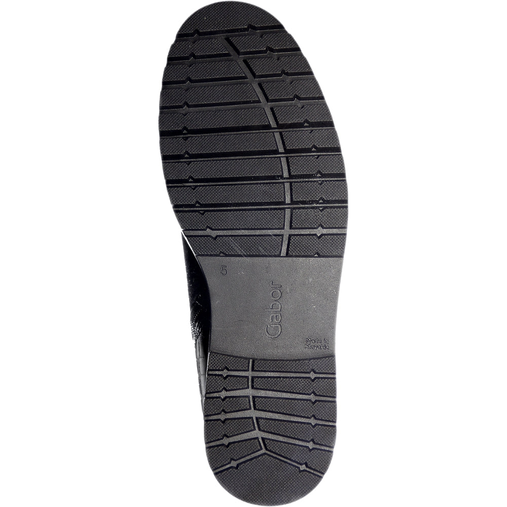 GABOR  CHELSEA BOOT  32-720-36 DARK BLUE CROCO PATENT