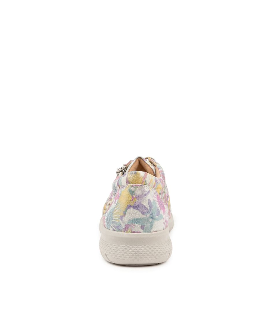 Baskets Ziera Shovo Perf en cuir floral brumeux