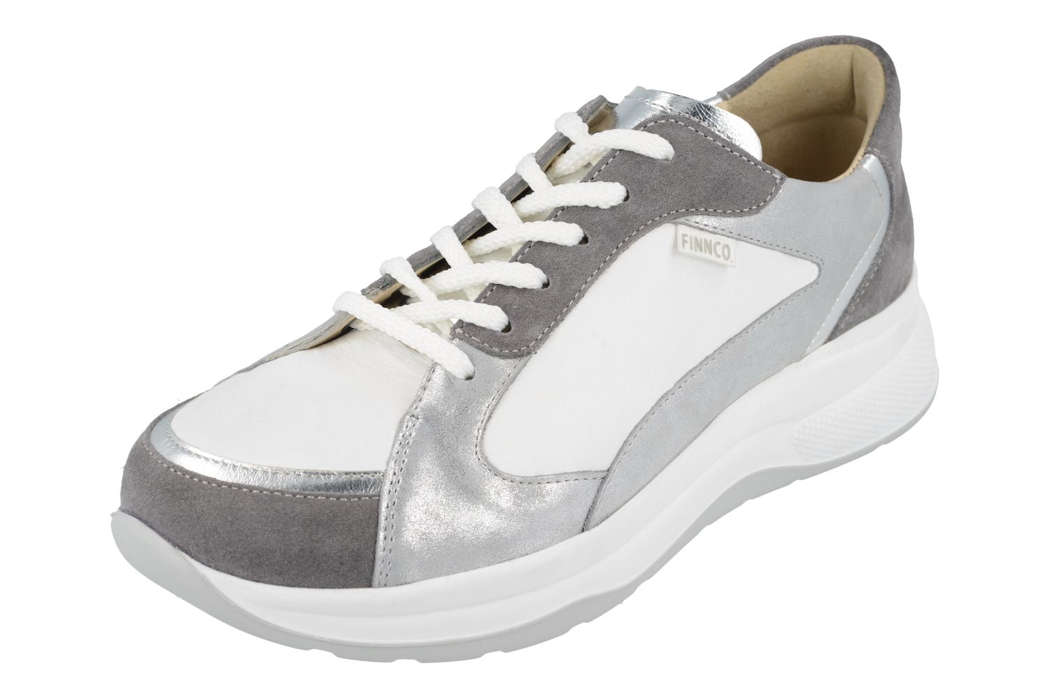 FINN COMFORT PICCADILLY ARGENT/BLANC