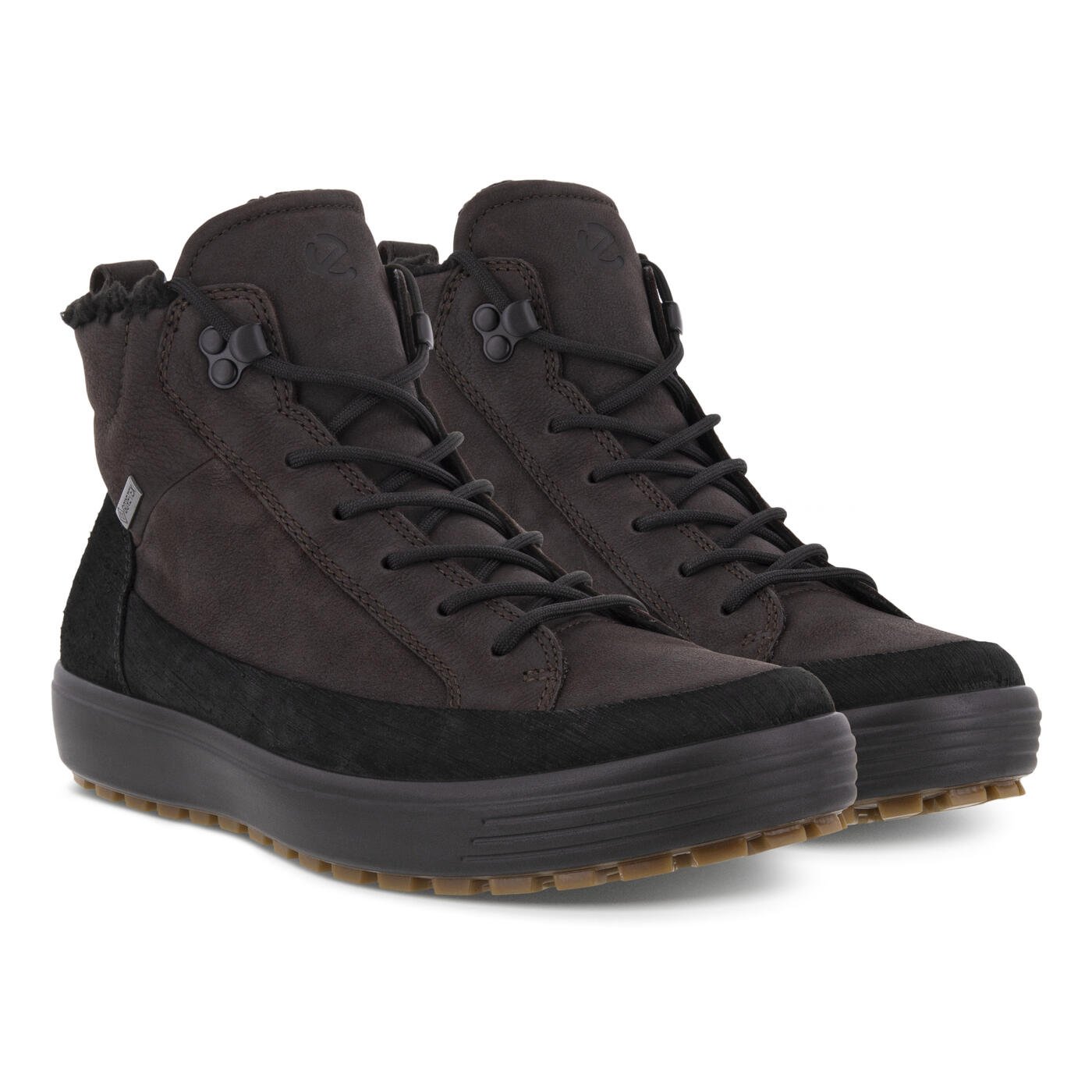 ECCO SOFT 7 TRED HOMME HAUTE CUT BO NOIR/MOKA