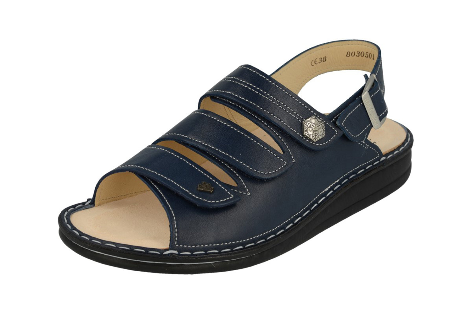 FINN COMFORT JUIST SANDAL SOFT ATLANTIC NUBE