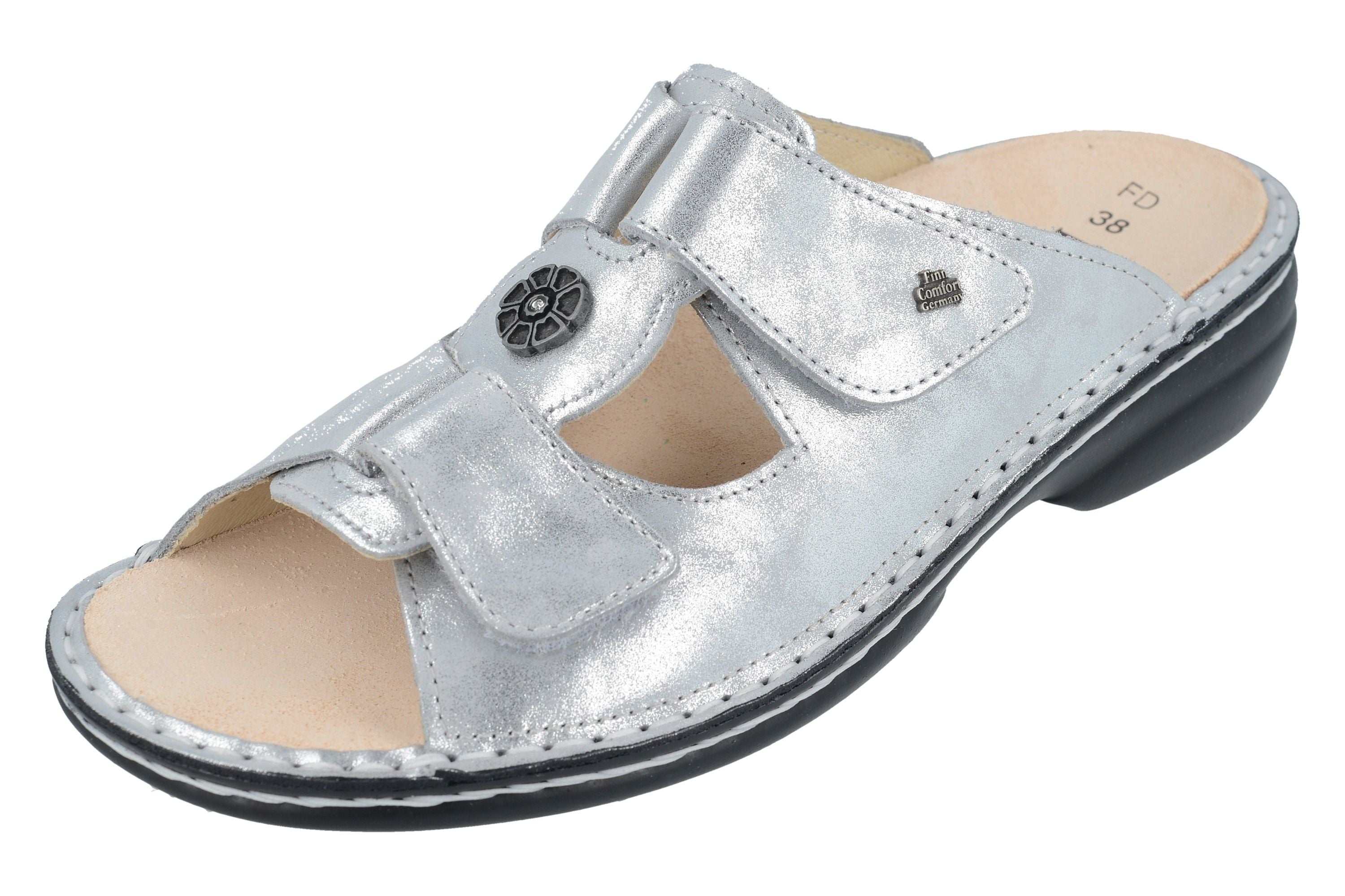 SANDALE FINN COMFORT PATTAYA ARGENT À GLISSER